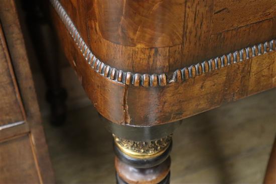 A George IV mahogany and rosewood banded square piano, by Paterson, Roy & co of Edinburgh, c.1826-39 W.172cm